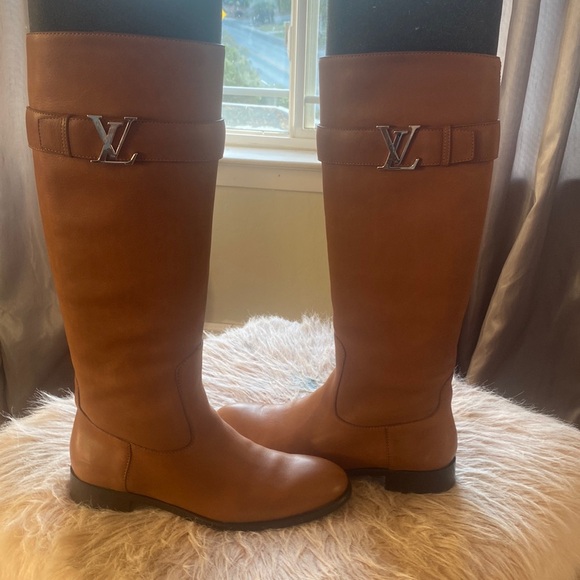 Authentic Louis Vuitton boots in camel brown. Size 39 - Picture 3 of 7